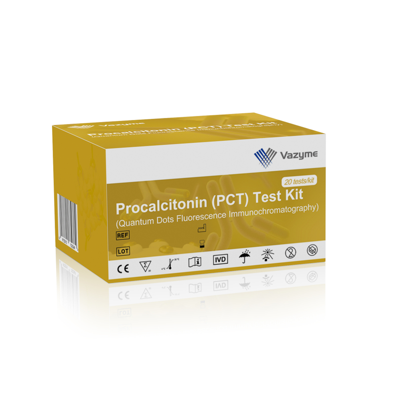 Тестовый комплект прокальцитонина (PCT) (иммунохроматография флуоресценции Quantum Dots)